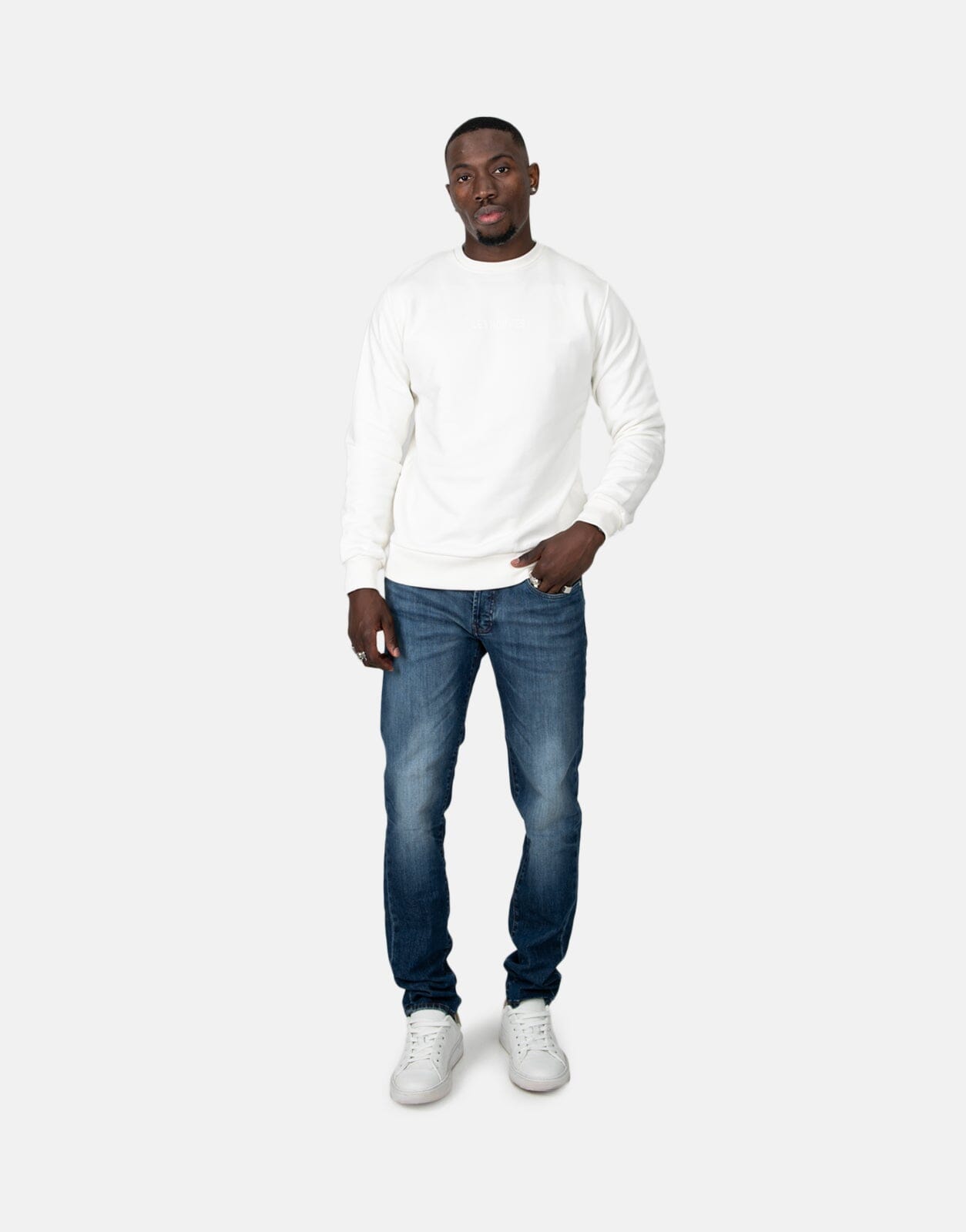 Les Hommes Flower White Sweatshirt - Subwear