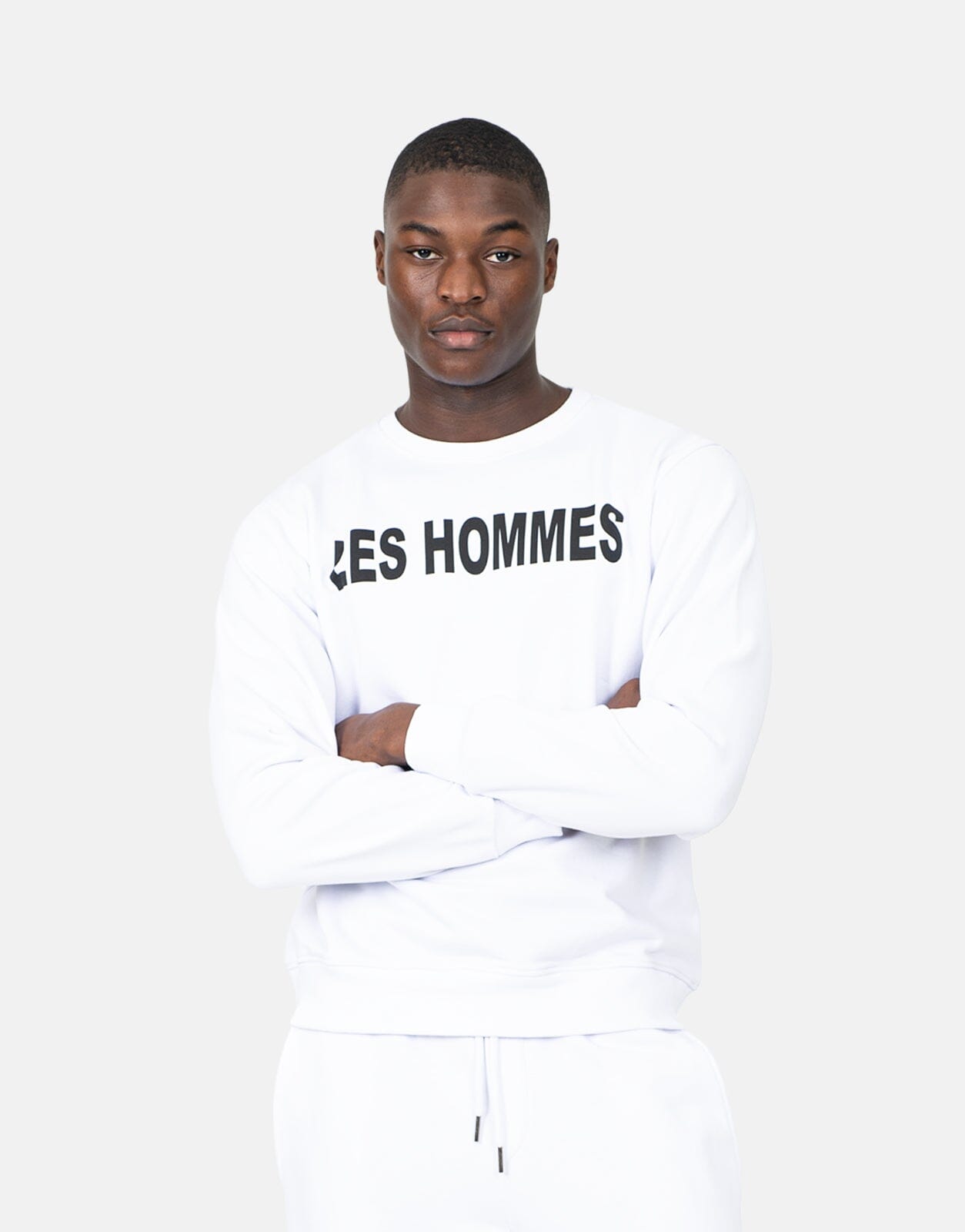 Les Hommes Font White Sweatshirt - Subwear