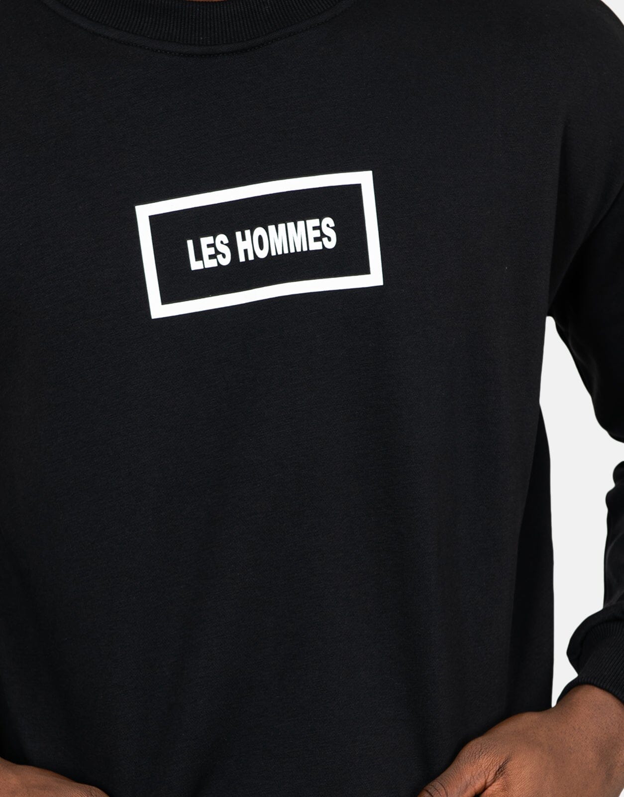 Les Hommes Logo Black Sweatshirt - Subwear
