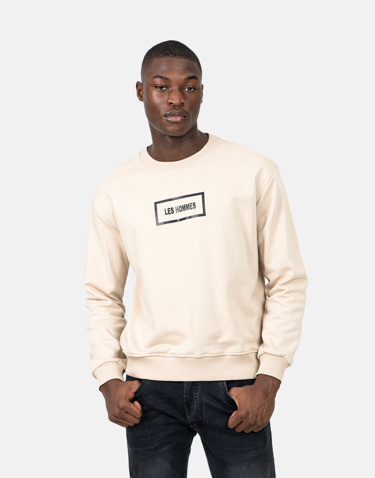 Les Hommes Logo Brown Sweatshirt - Subwear