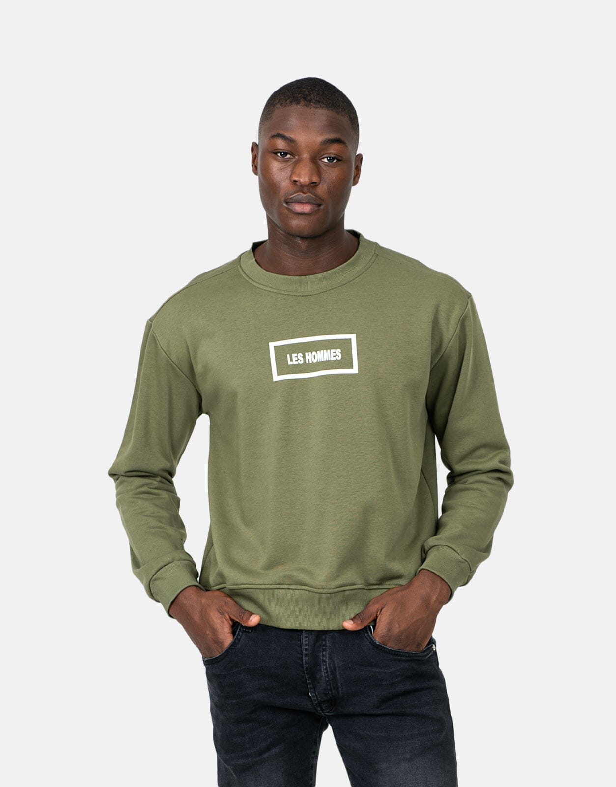Les Hommes Logo Green Sweatshirt - Subwear