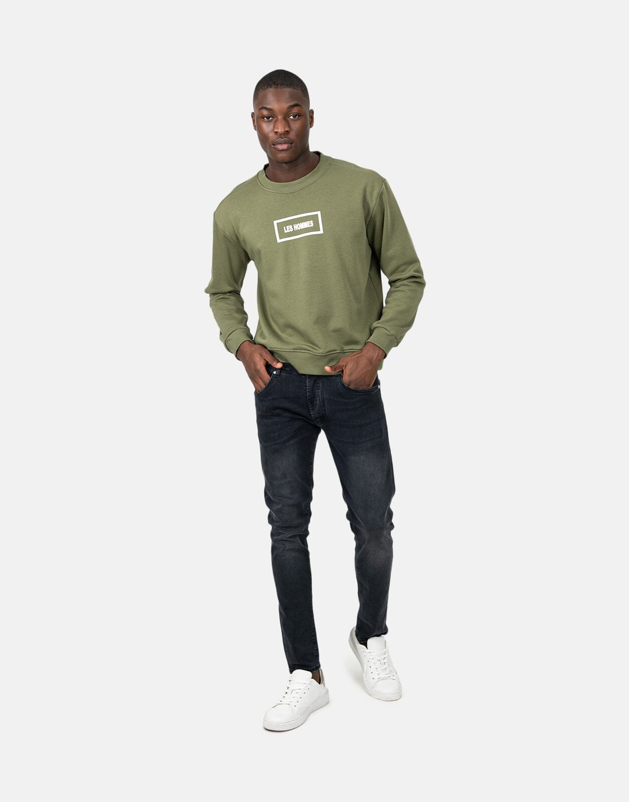 Les Hommes Logo Green Sweatshirt - Subwear