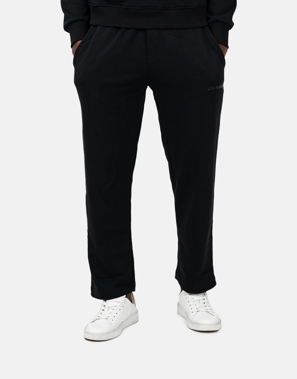Les Hommes Logo Jogger Black Sweatpants - Subwear