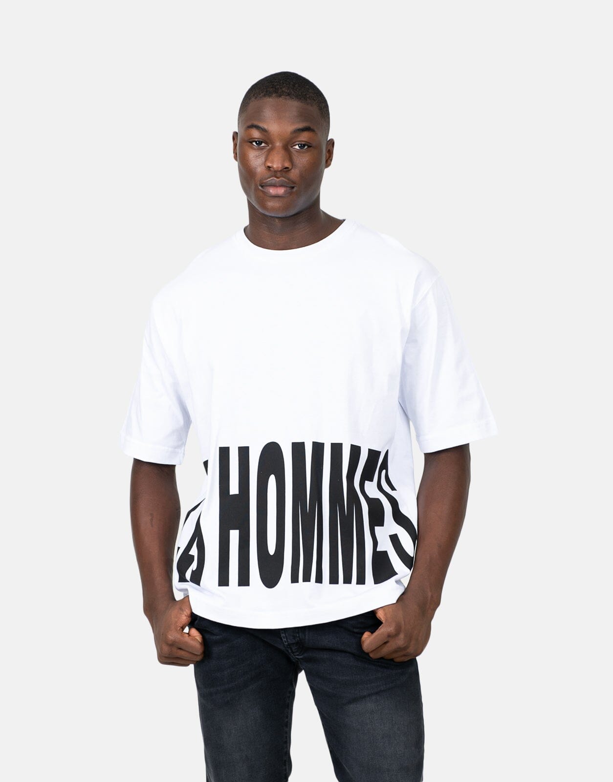 Les Hommes Marco Logo White T-Shirt - Subwear
