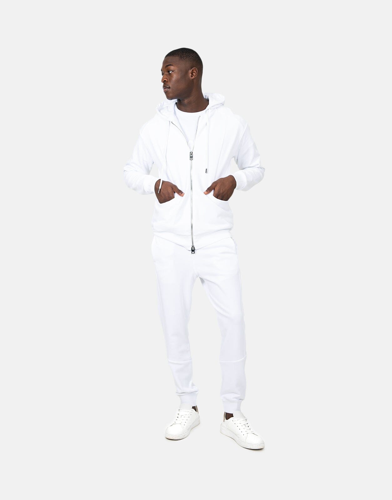 Les Hommes White Jogger Sweatpants - Subwear