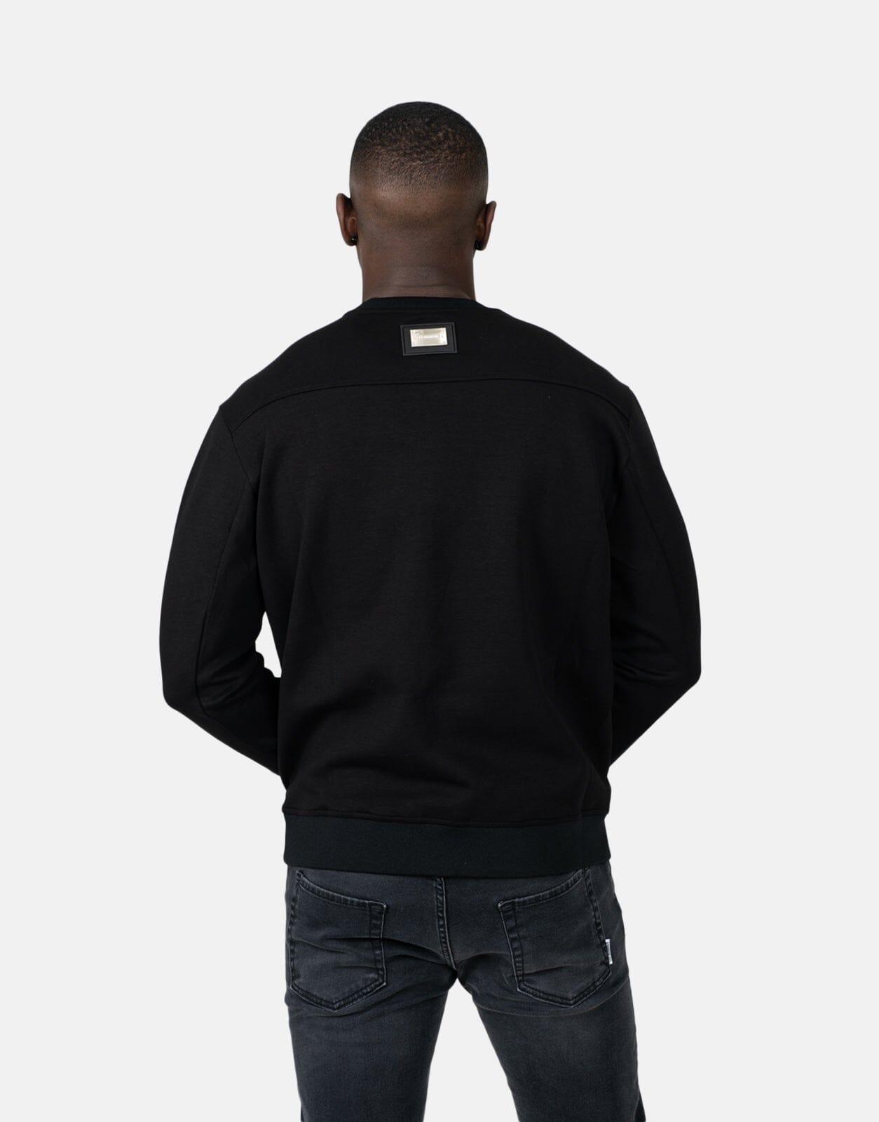 Les Hommes Zip Pocket Black Sweatshirt - Subwear