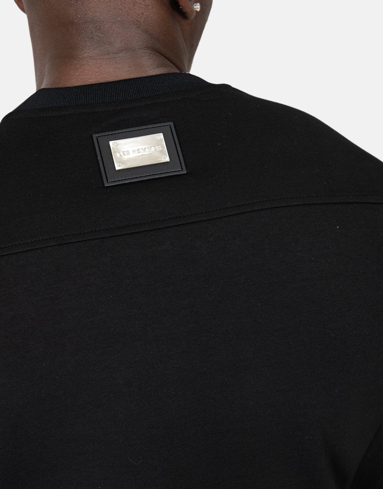 Les Hommes Zip Pocket Black Sweatshirt - Subwear
