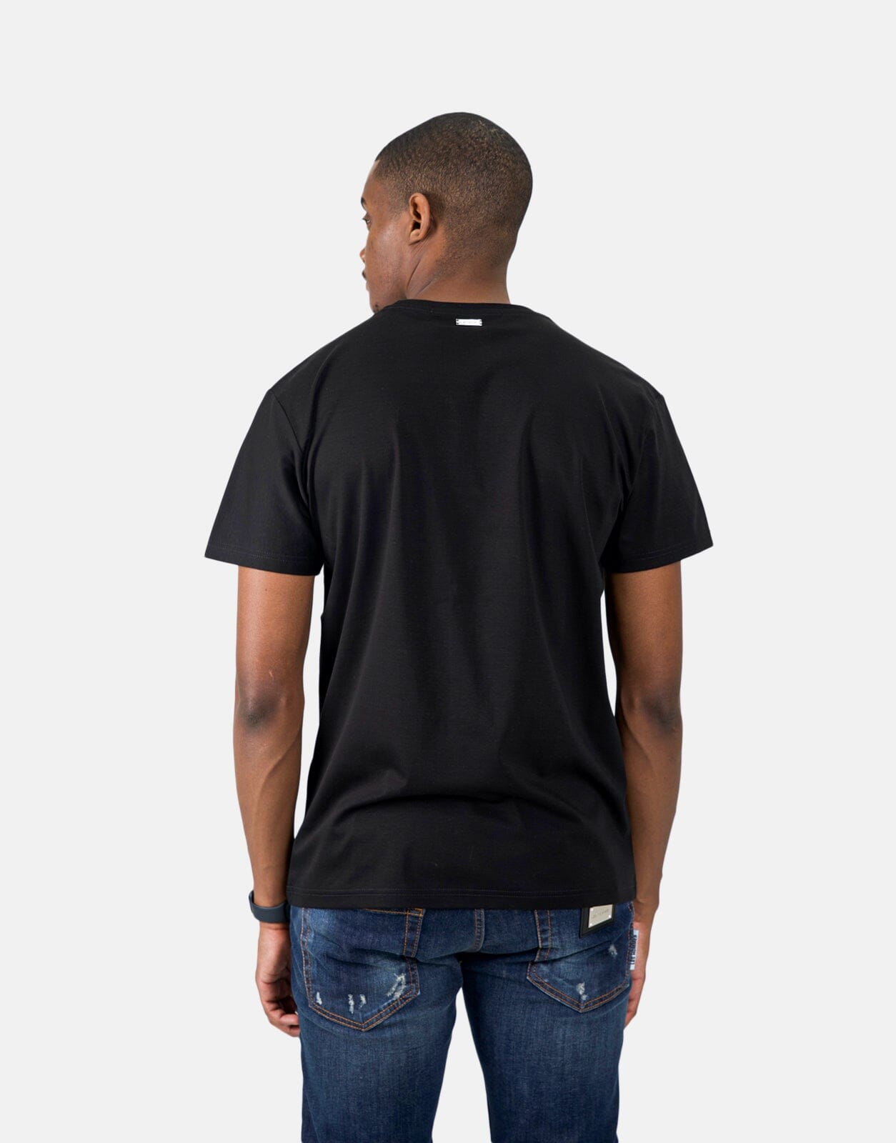 Les Hommes Digital Print Black T-Shirt - Subwear