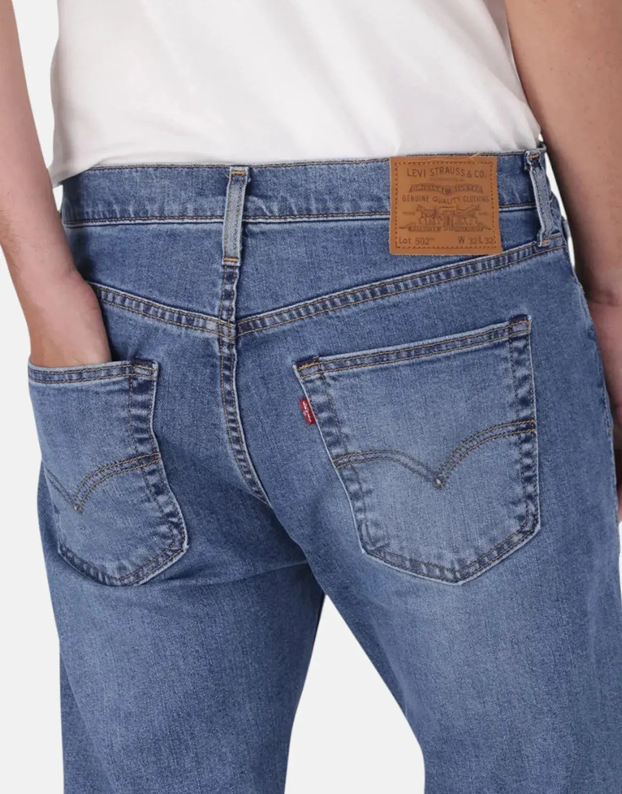 Levi's 502 Tapered Fit Women's Blue Denim Jeans A5403