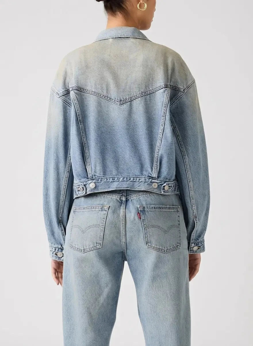 Levi's Shrunken 90's Med Indigo Trucker Denim Jacket - Subwear