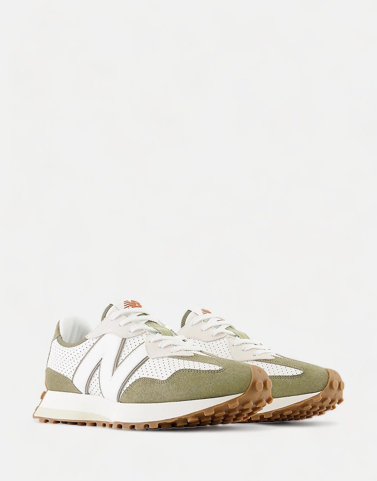 New Balance 327 Perforated Green Sneakers - Subwear