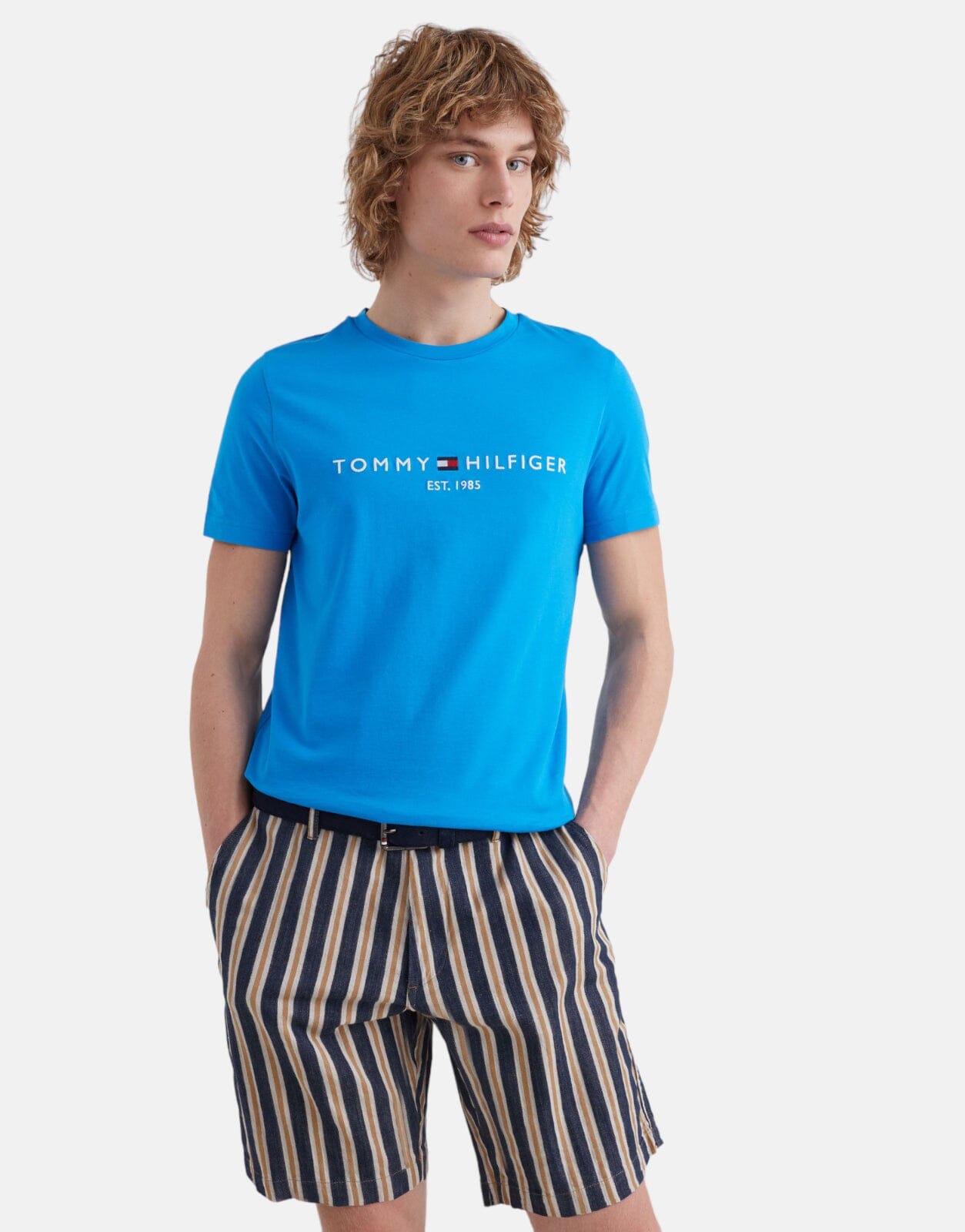 Tommy Hilfiger Logo T-Shirt Blue - Subwear