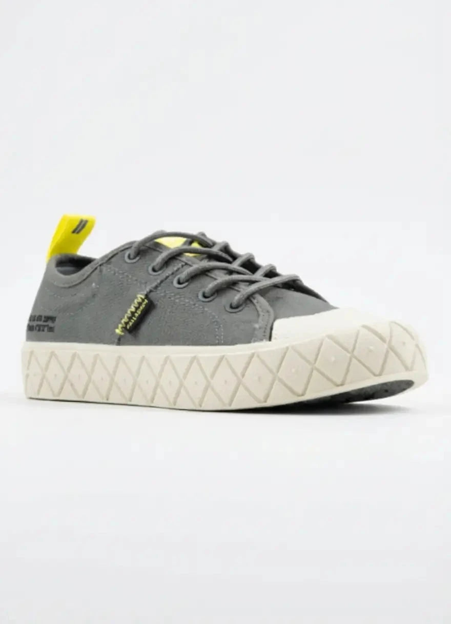 Palladium Ace Lo Grey Supply Kids Sneakers - Subwear