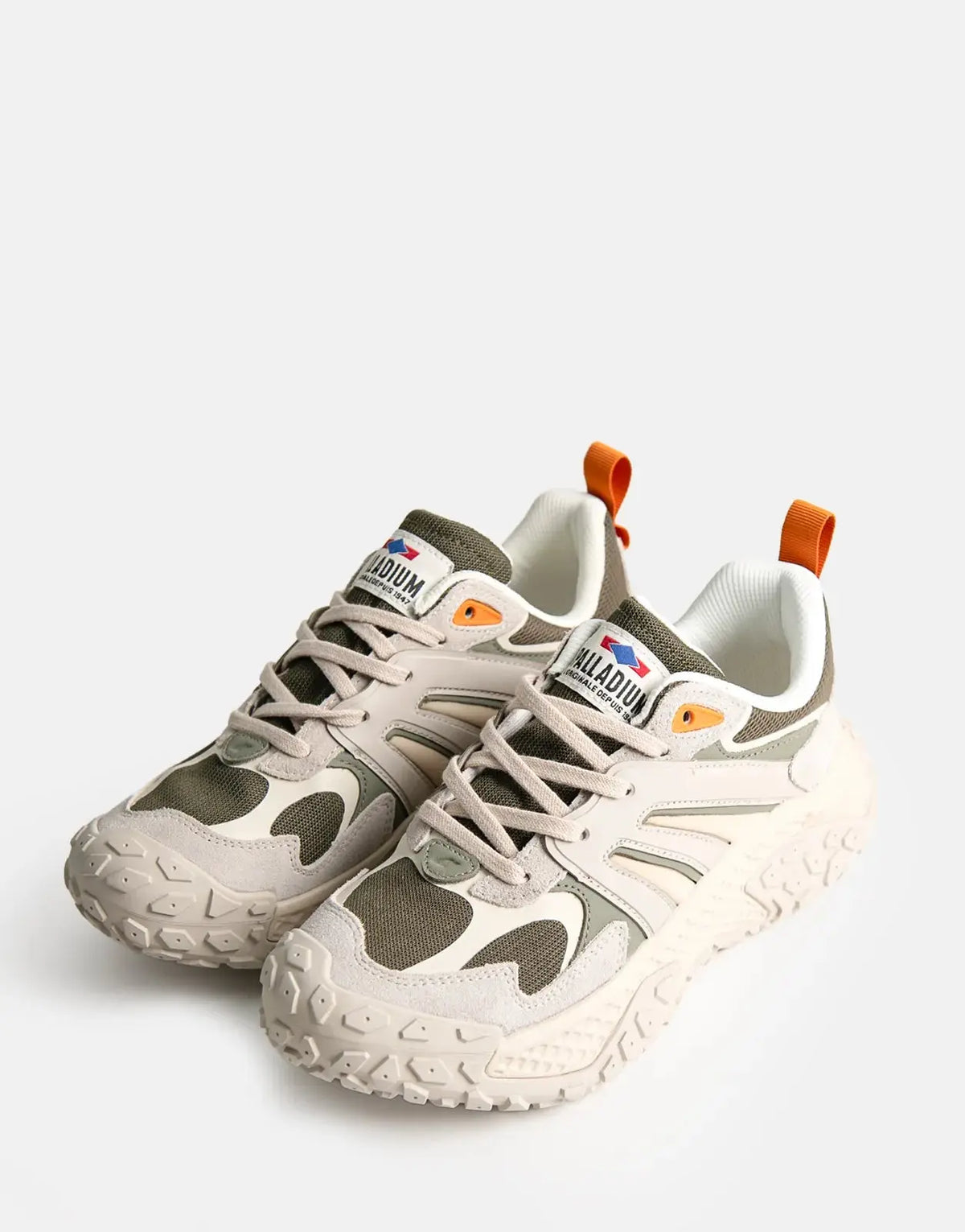 パルム Palladium Offbound Flame Mix Men's Sneakers Grey/Olive