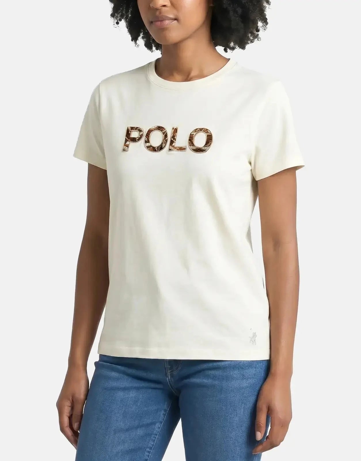Polo Anlia Embellished Off-White T-Shirt - Subwear