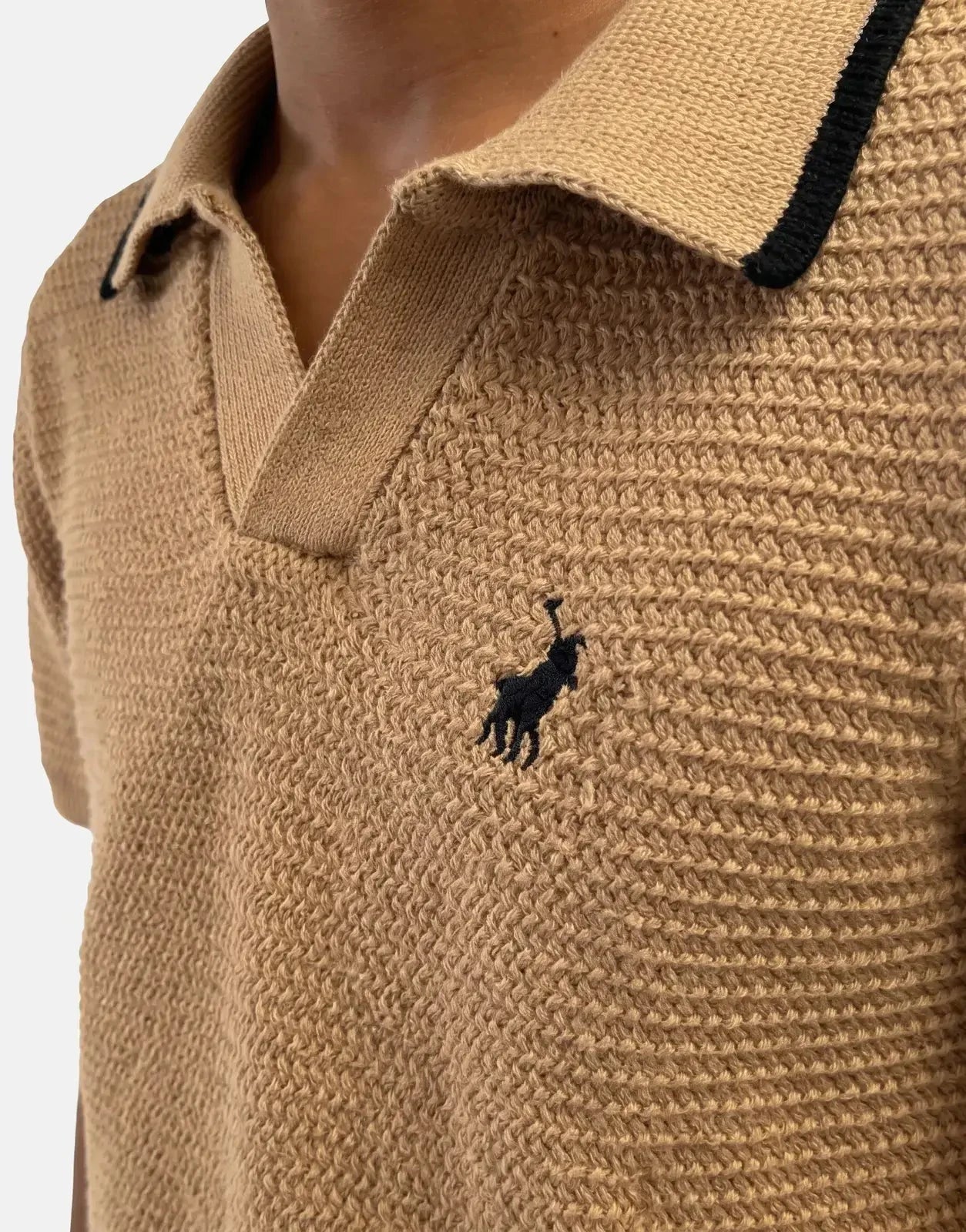Polo Boys Sipho Knitted Camel Golfer - Subwear