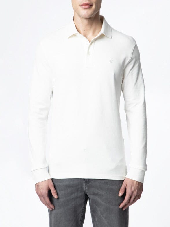 Polo Essential Pique LS White Golfer - Subwear