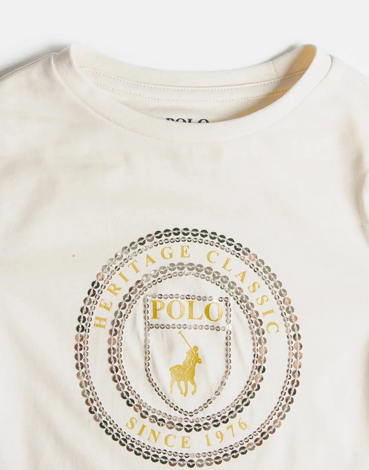 Polo Girls Claire Sequin Sand T-Shirt - Subwear