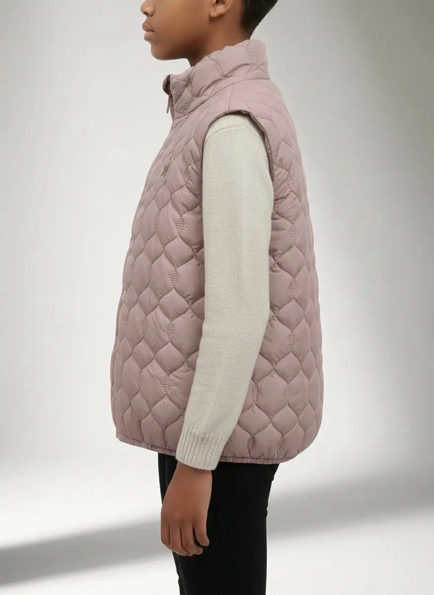 Polo Girls Payton Rose Taupe Puffer Jacket - Subwear