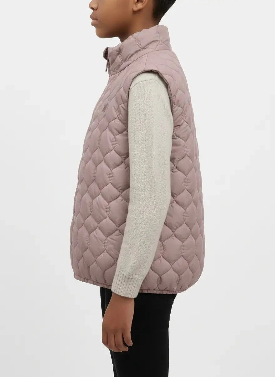 Polo Girls Payton Rose Taupe Puffer Jacket - Subwear
