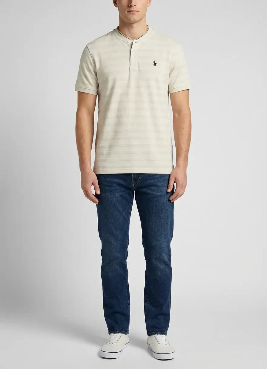 Polo Jacquard Stone T shirt - Subwear