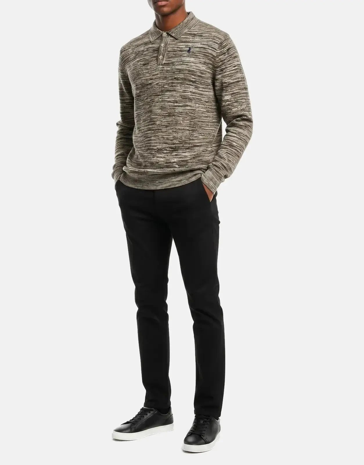 Polo Space Dye Brown Knitwear - Subwear