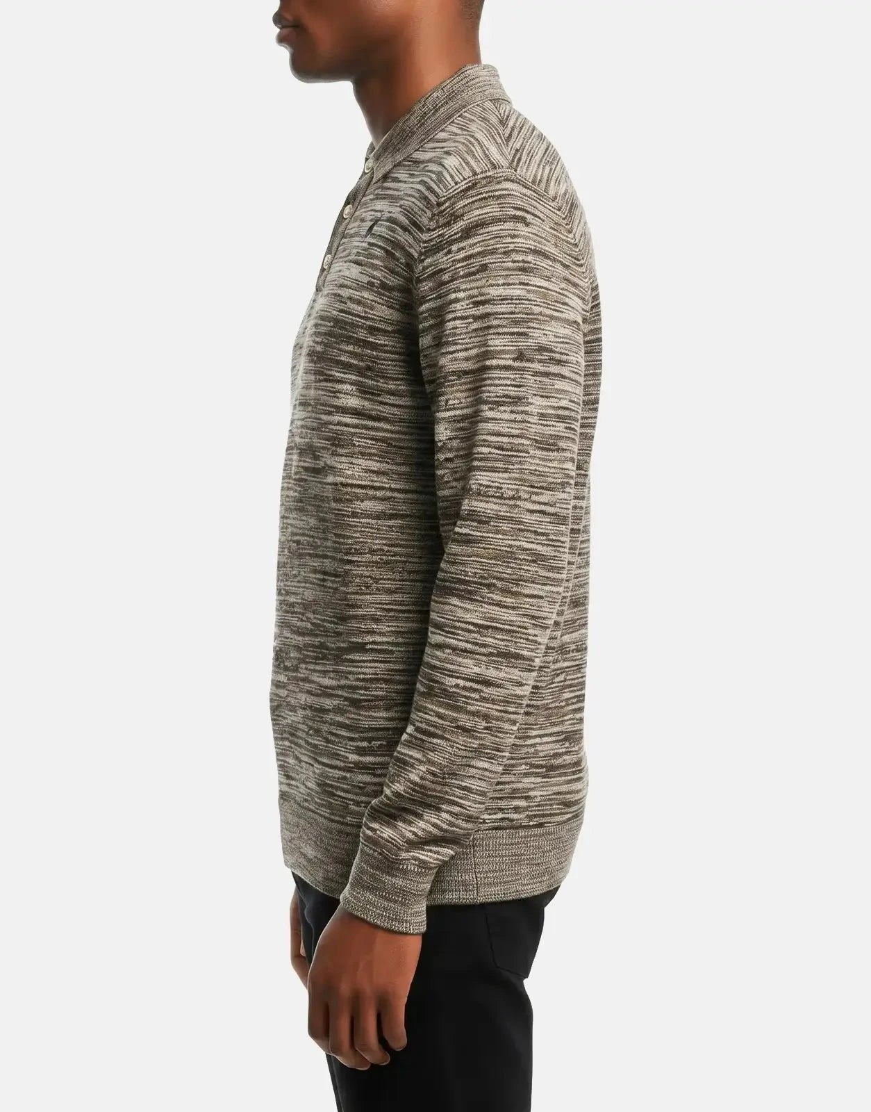 Polo Space Dye Brown Knitwear - Subwear