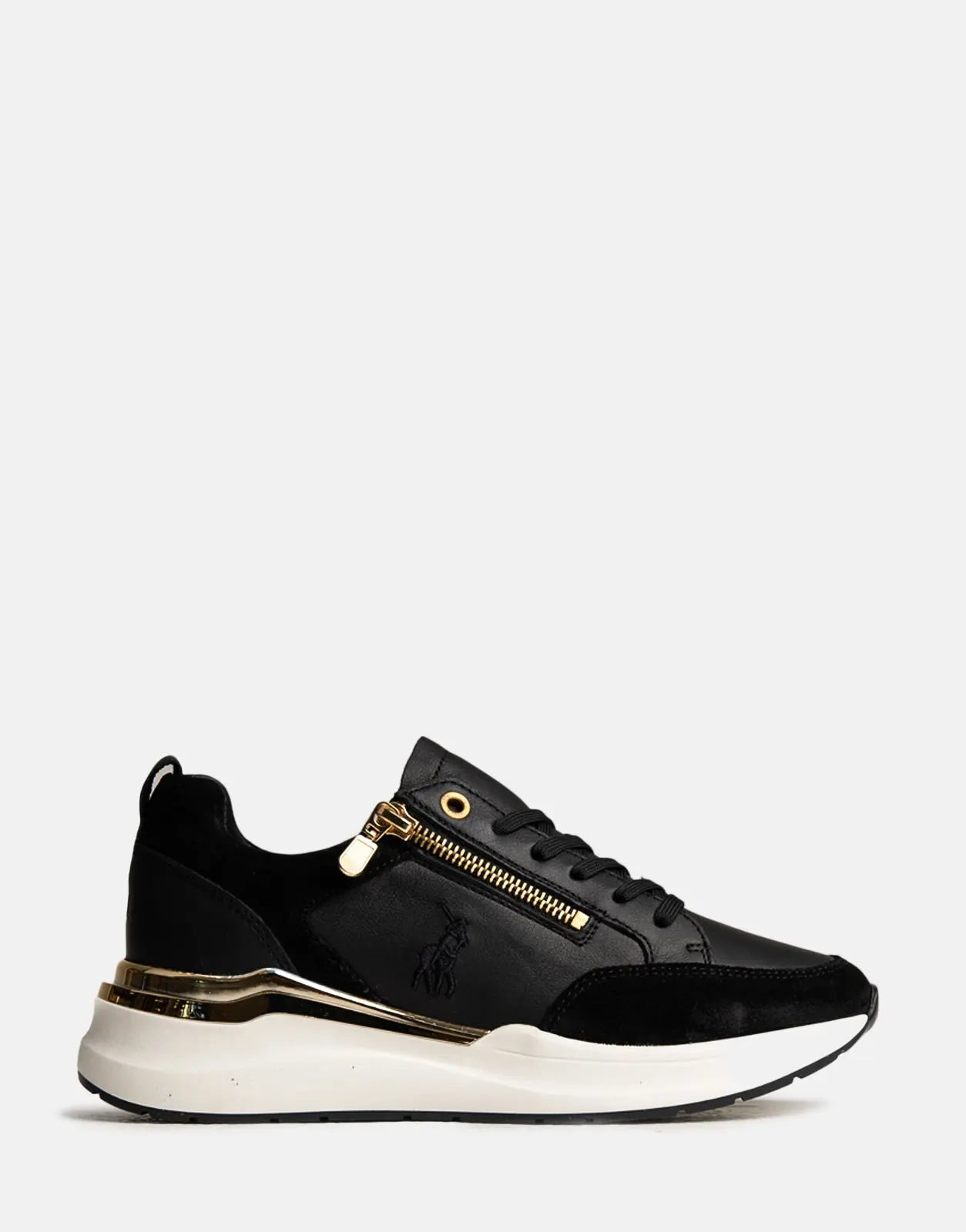 Men's Polo Zip Black Sneakers | Everyday Shoes