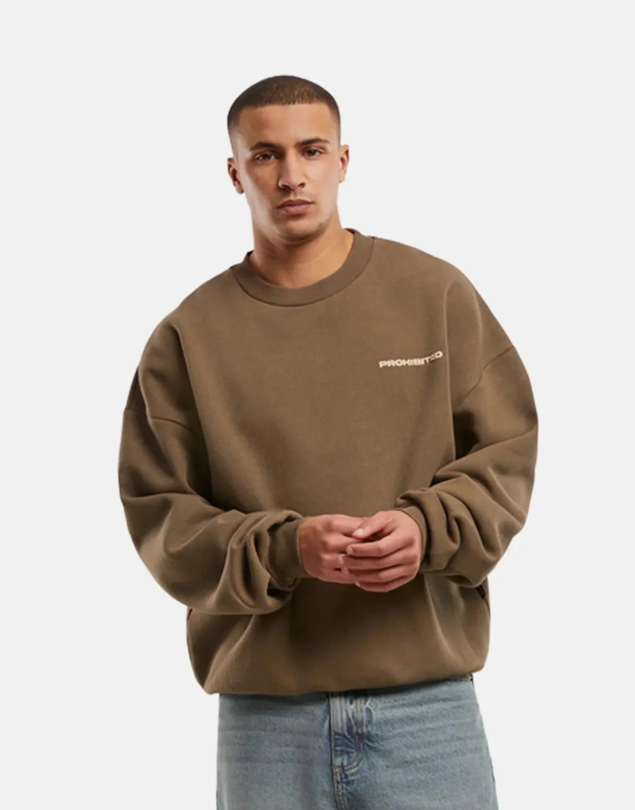 Prohibited 10119 Crew Neck Mokka Sweatshirt - Subwear
