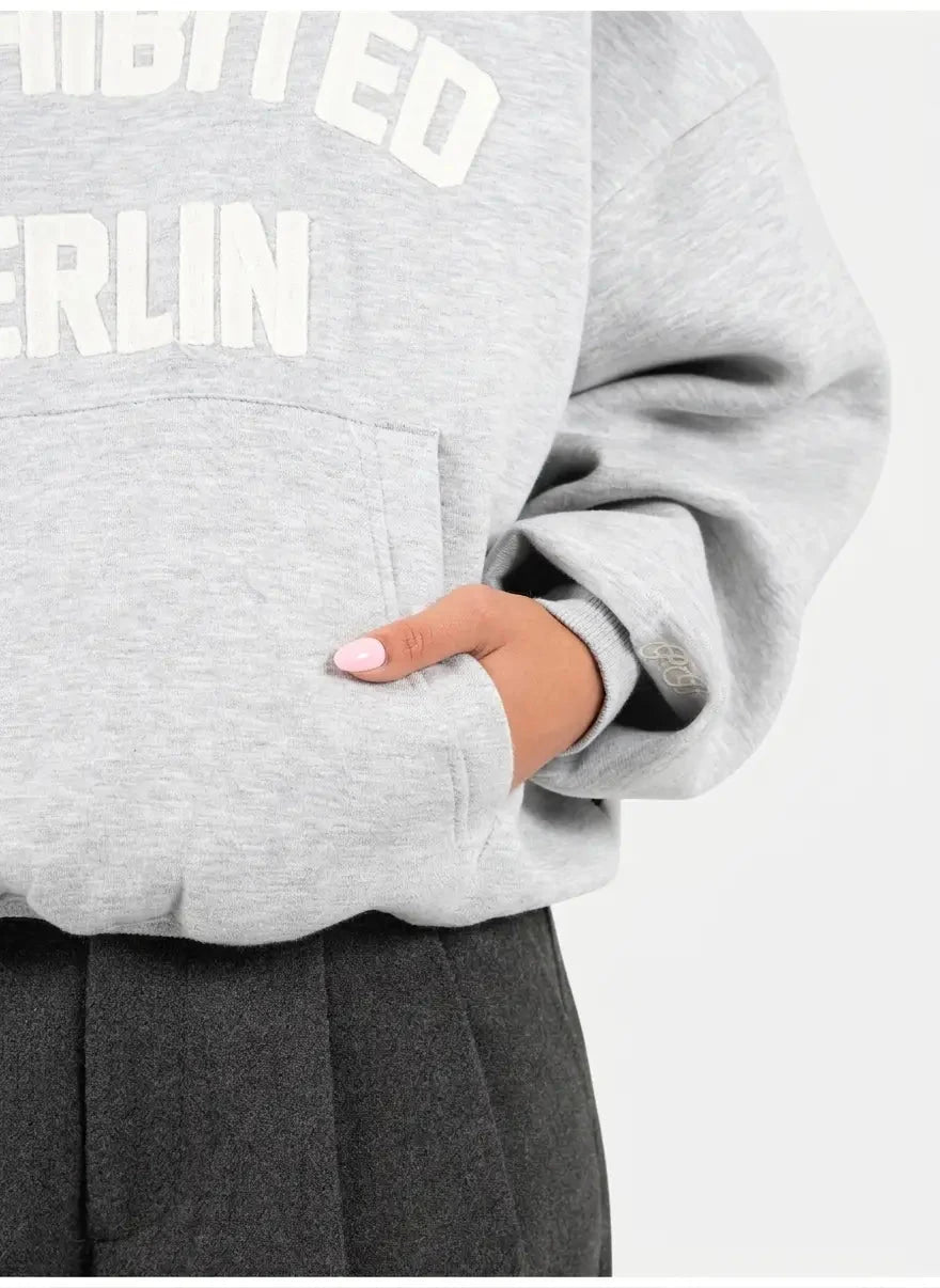 Prohibited Berlin Grey Melange Hoodie - Subwear