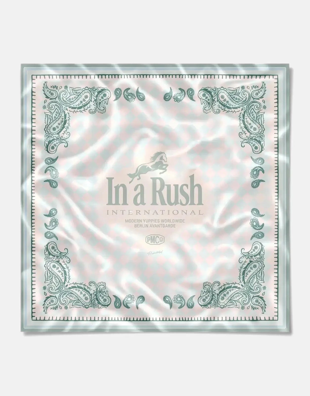 Prohibited Checkered Matcha Scarf - Subwear
