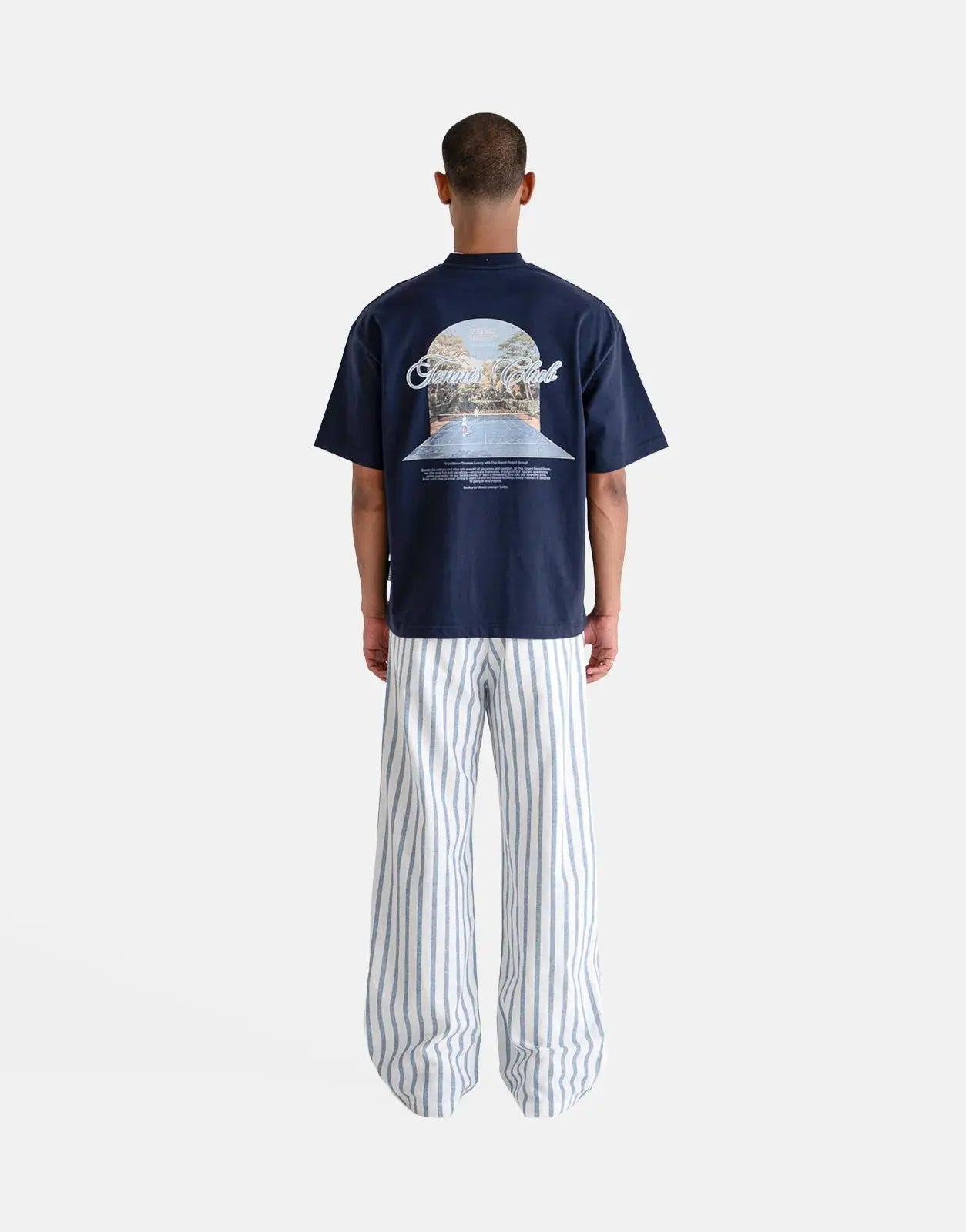 Prohibited Grand Match Tennis Navy T-Shirt - Subwear
