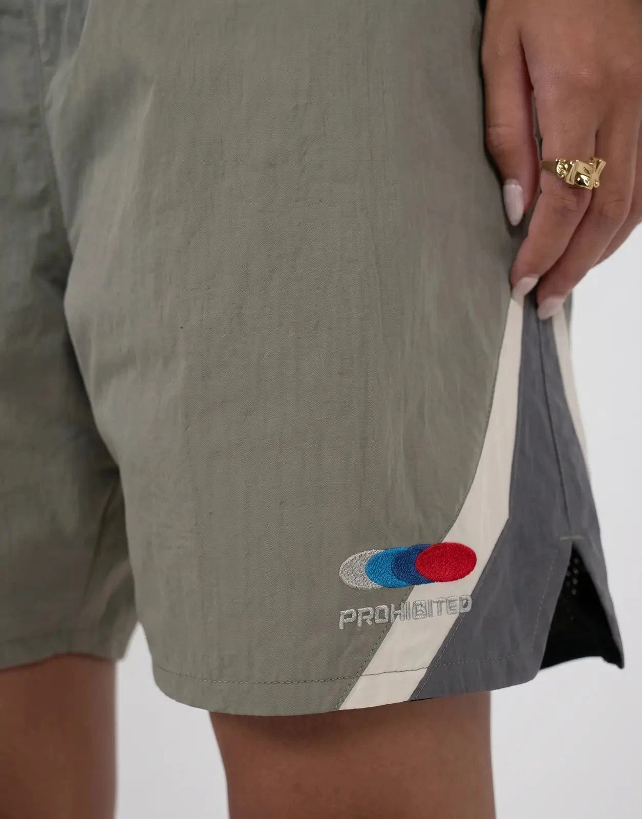 Prohibited Racer Green Track Shorts - Subwear