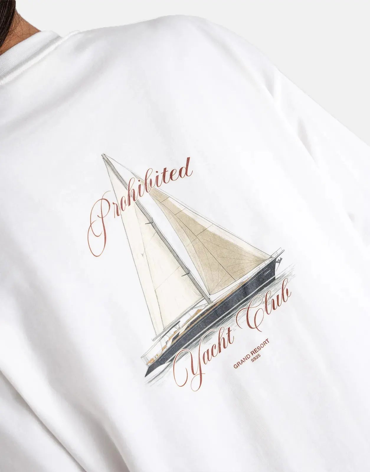Prohibited Yacht Off-White T-Shirt - Subwear