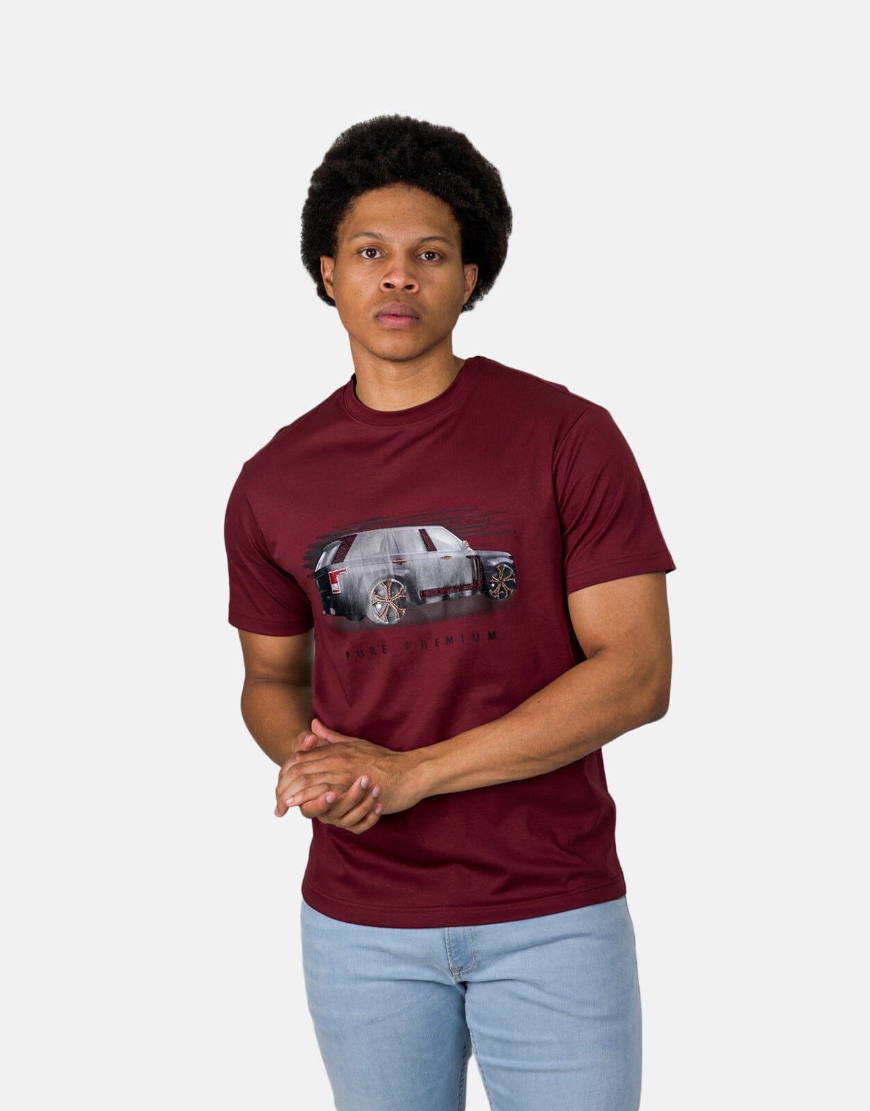 Pure Premium Carro R Burgundy T-Shirt - Subwear