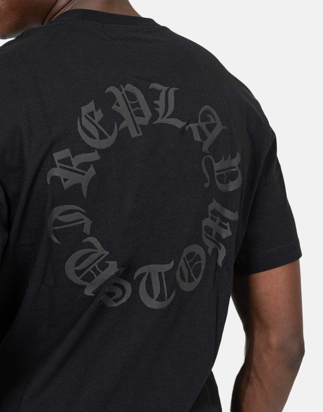 Replay Back Print Black T-Shirt - Subwear