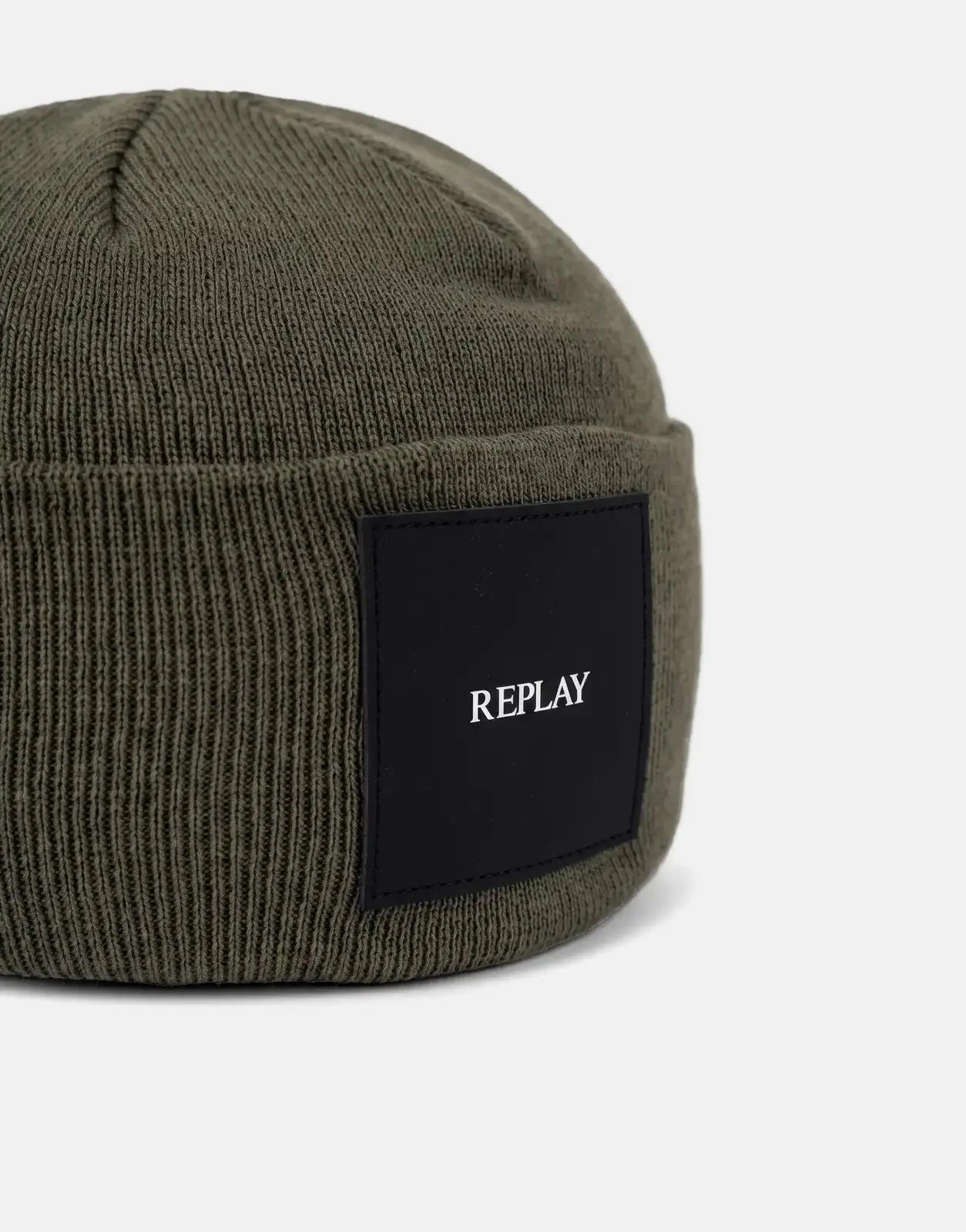 Replay Badge Winter Moss Beanie - Subwear