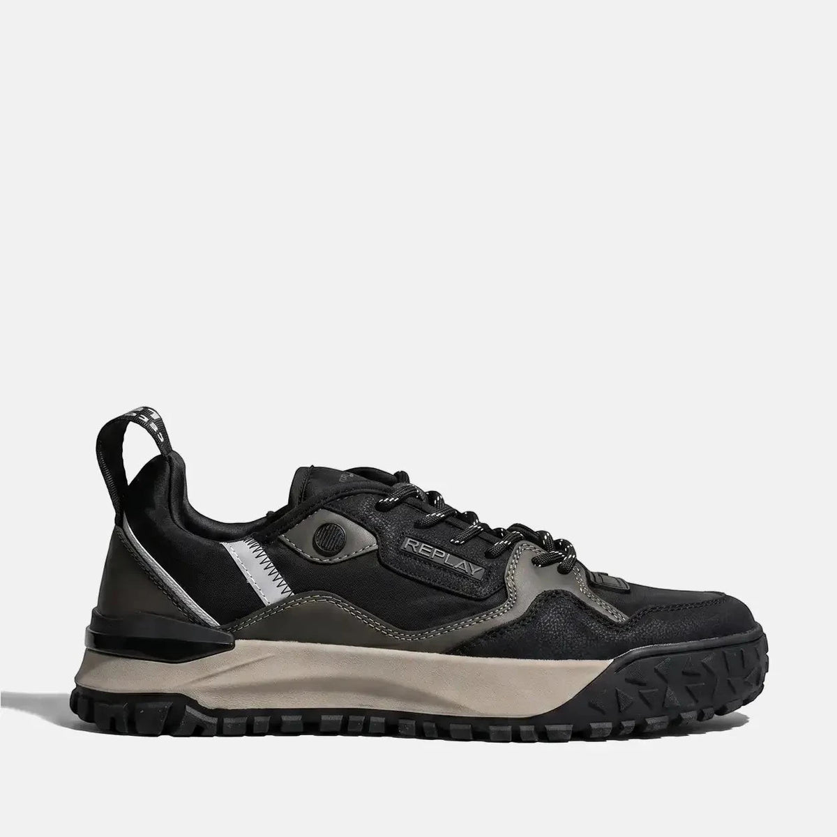 りく（感謝）/3 Men's Replay Blix Mixer Sneakers - Black