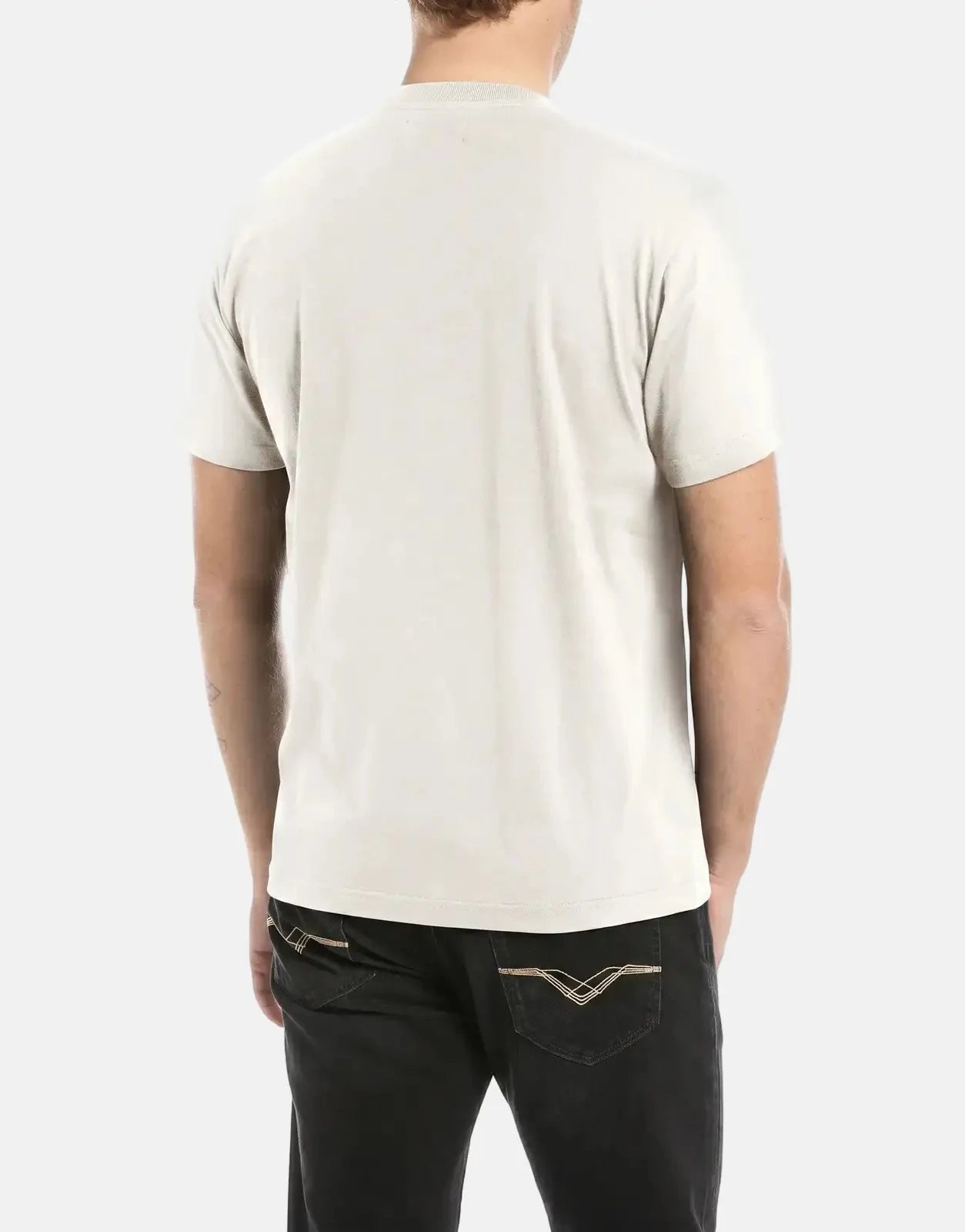 Replay Denim Goods Natural White T-Shirt - Subwear