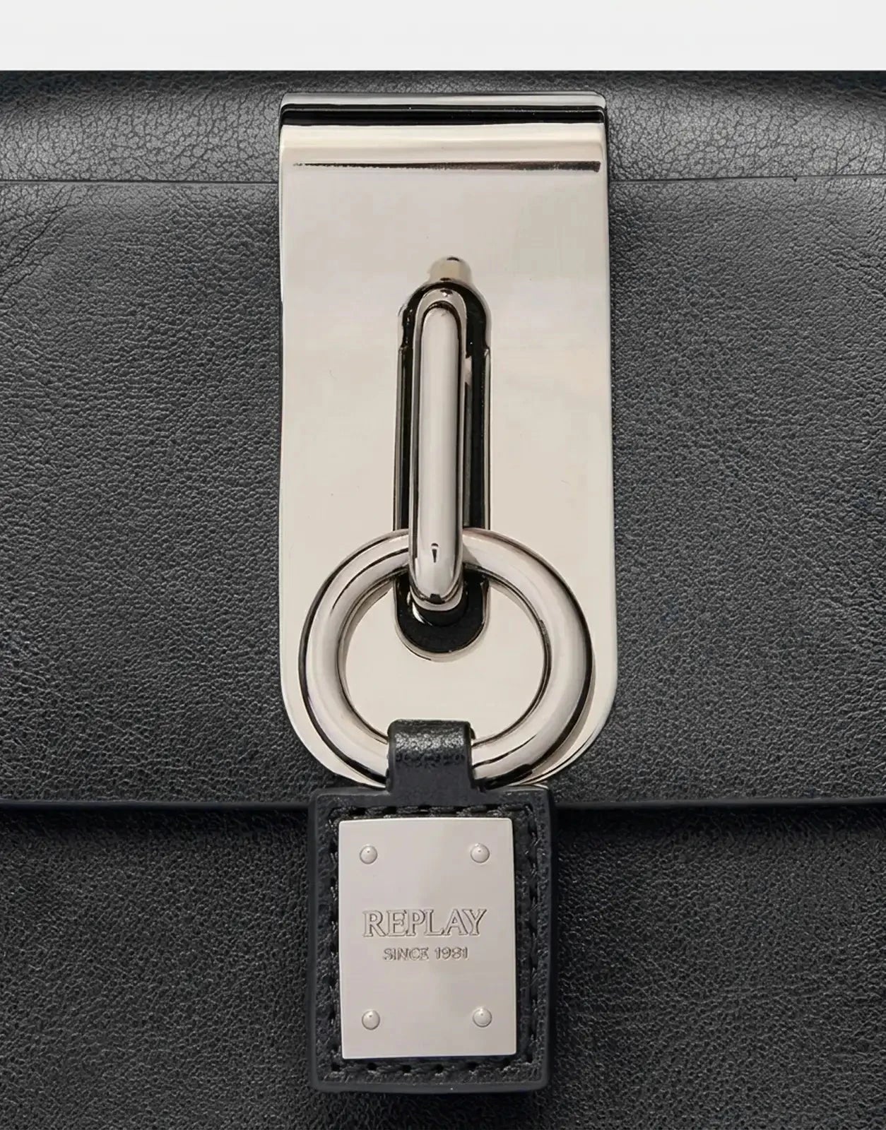 Replay Metal Lock Silver Black Purse - Subwear