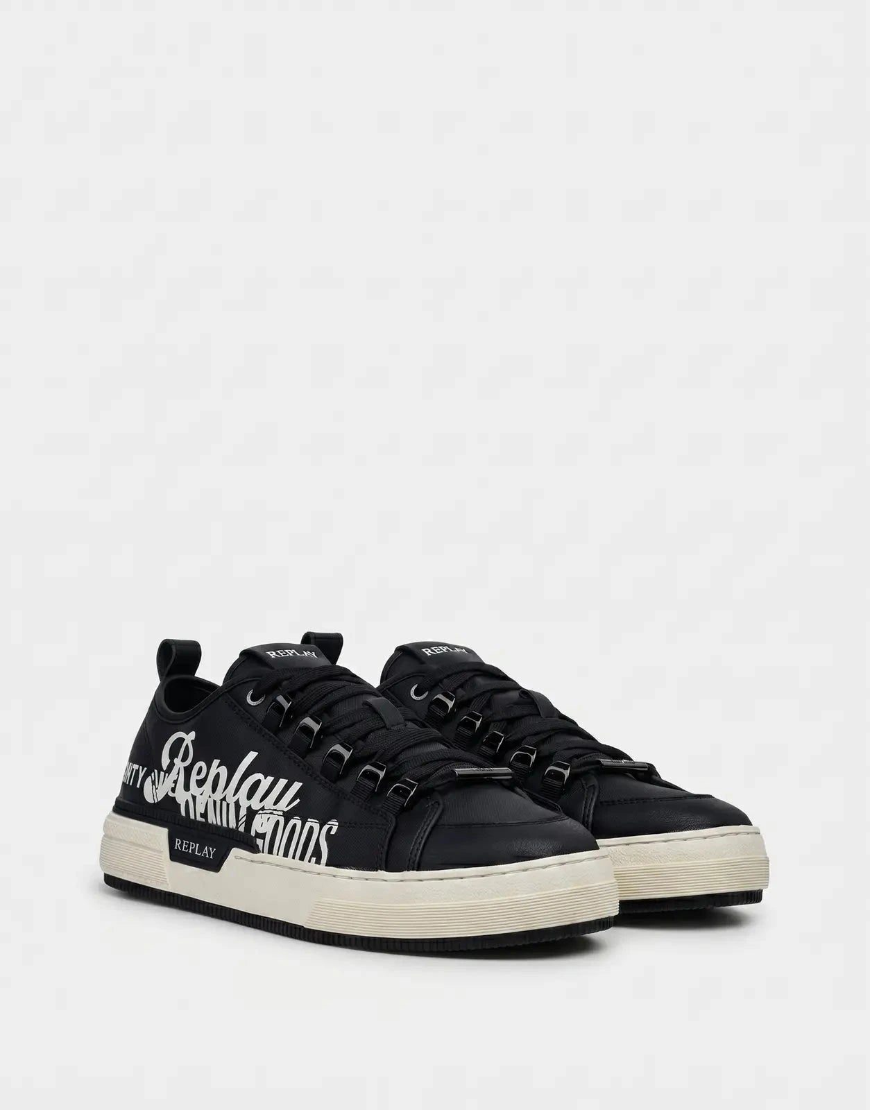 Replay Raily Low Double Sneaker Black - Subwear