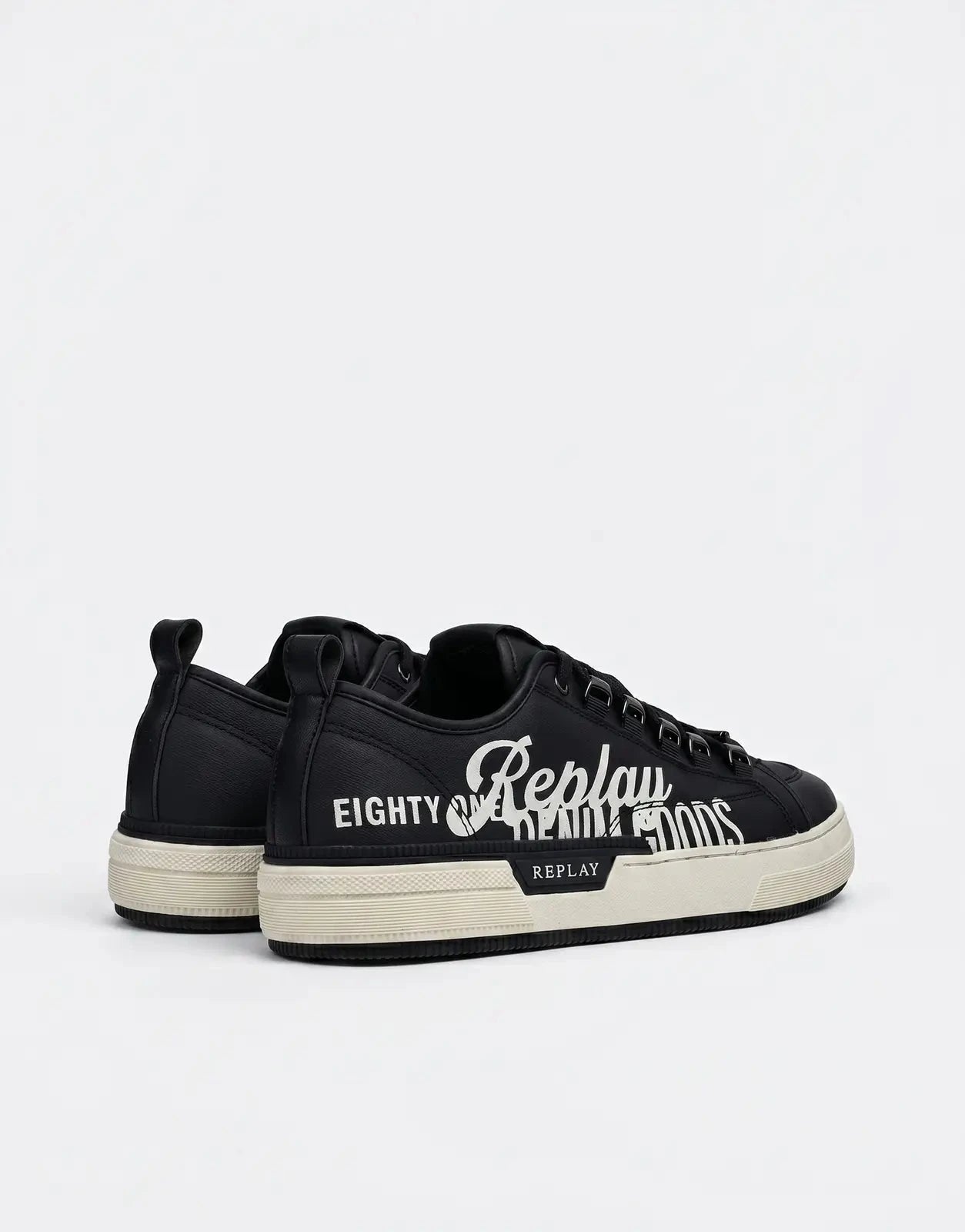 Replay Raily Low Double Sneaker Black - Subwear