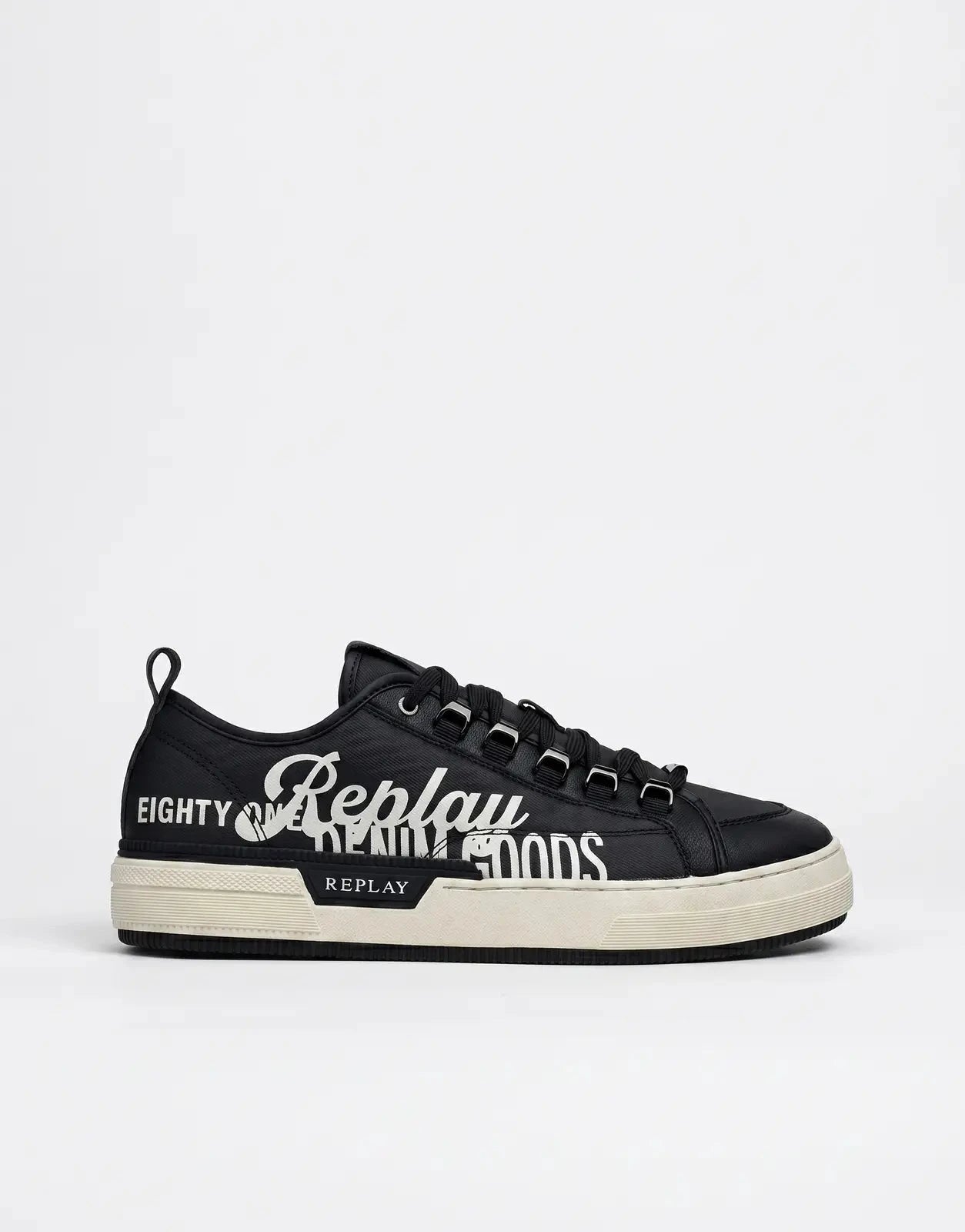 Replay Raily Low Double Sneaker Black - Subwear