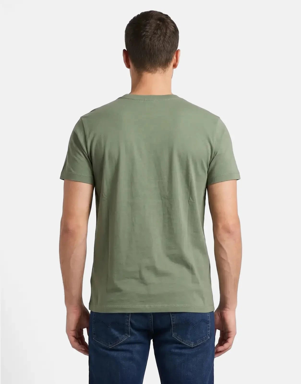 Replay Side Font Print Sage Green T-Shirt - Subwear