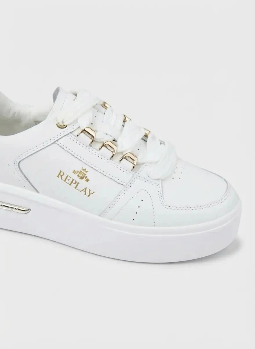Replay University W Glam White Sneakers - Subwear