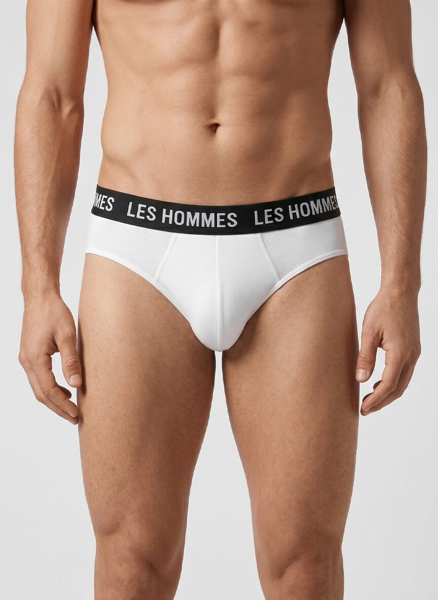 Les Hommes 2 Pack White Brief Underwear - Subwear
