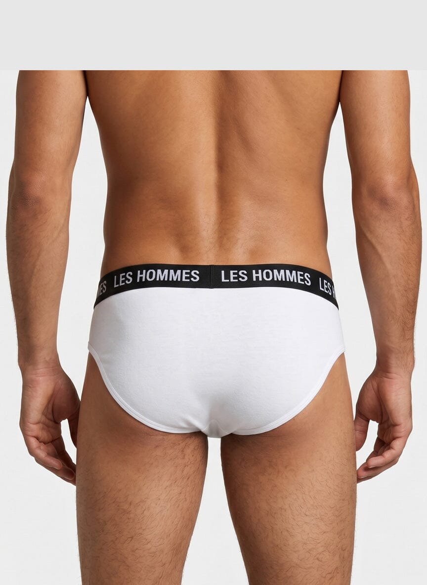 Les Hommes 2 Pack White Brief Underwear - Subwear