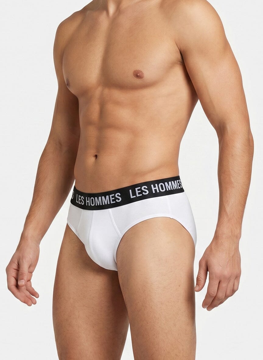 Les Hommes 2 Pack White Brief Underwear - Subwear