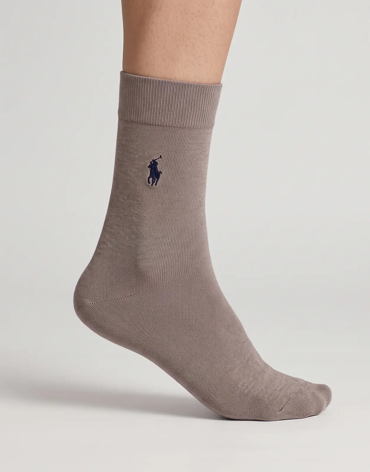 Polo Logo Taupe Socks