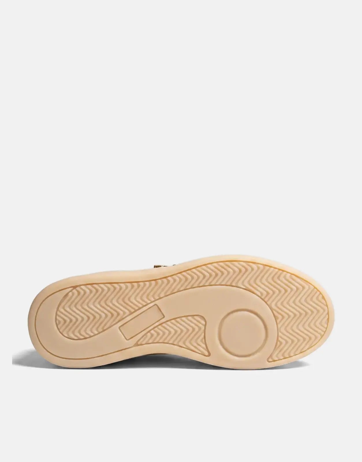 Underside view of a Sissy Boy Blaine sneaker sole, showcasing the cream/tan rubber tread pattern against a white backdrop.